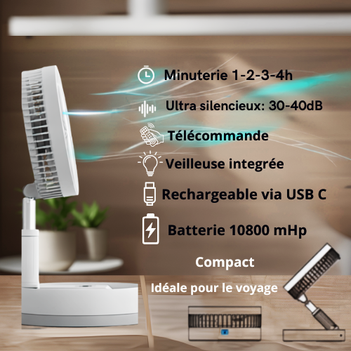 Comment choisir un ventilateur portable rechargeable ? Le guide complet