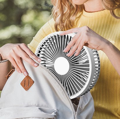 Ventilateur Portable Rechargeable + Sac | 33h | Ultra Silencieux |