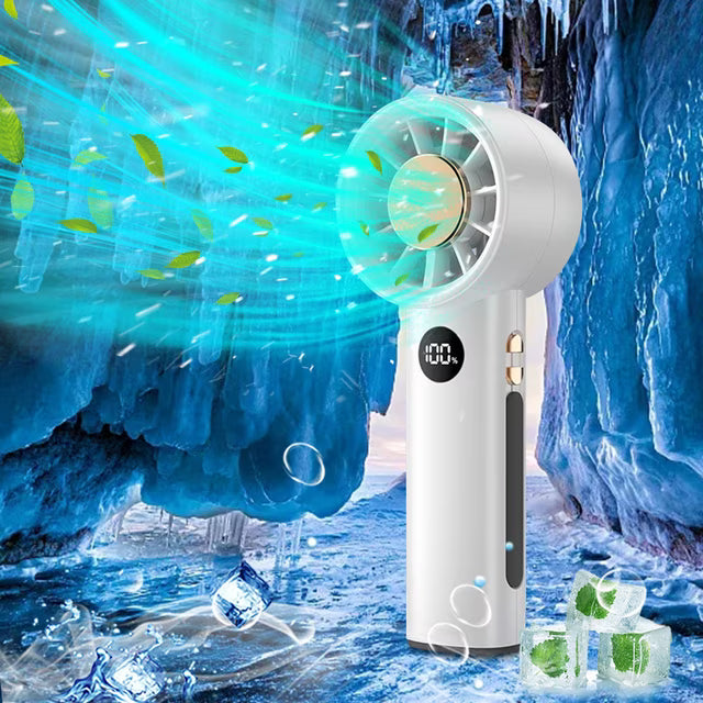 Mini ventilateur portable à affichage LED