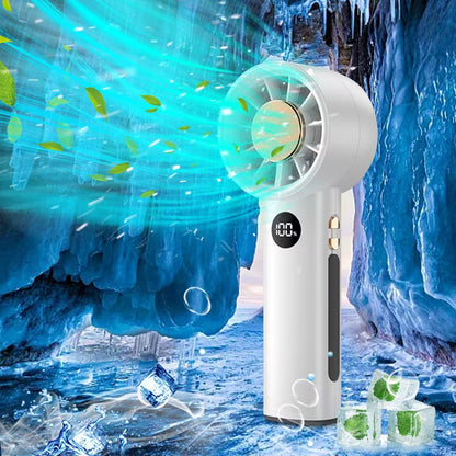 Mini ventilateur portable à affichage LED