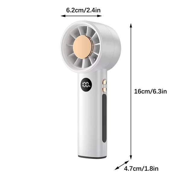 Mini ventilateur portable à affichage LED