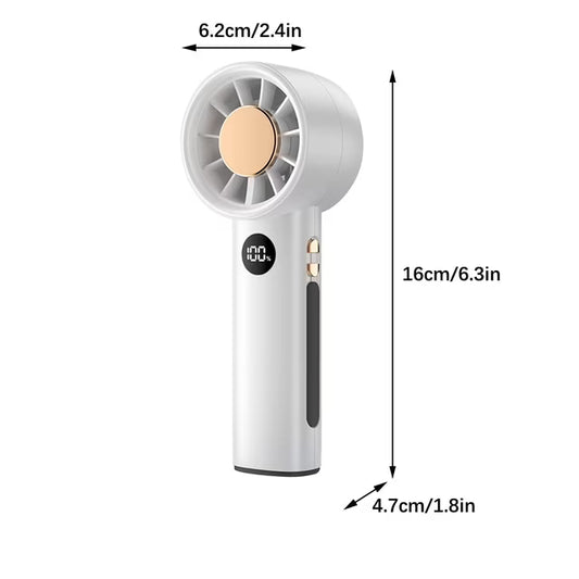 Mini ventilateur portable à affichage LED