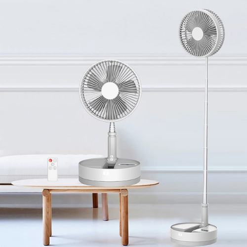 Ventilateur rechargeable blanc