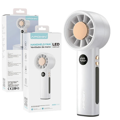 Mini ventilateur portable à affichage LED